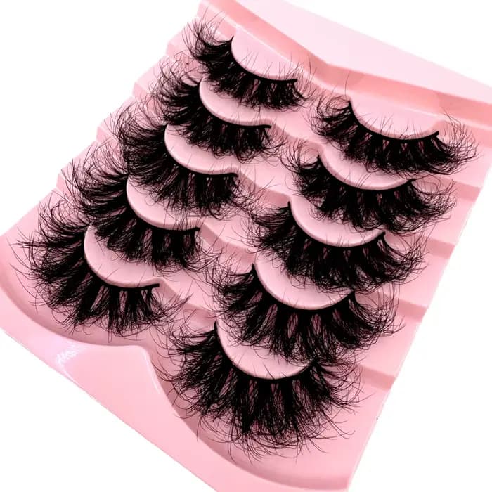 Faux cils longs et moelleux 3D en Faux vison, naturels, Volume doux et dramatique, Extension de cils