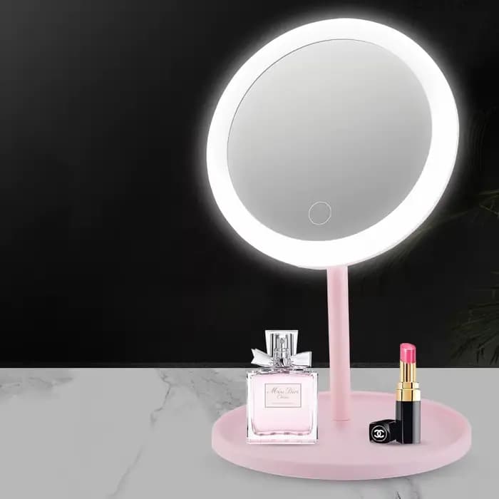 Allumez votre routine de beauté : miroir cosmétique LED avec fonctions dimmables, rotatives et mémoi
