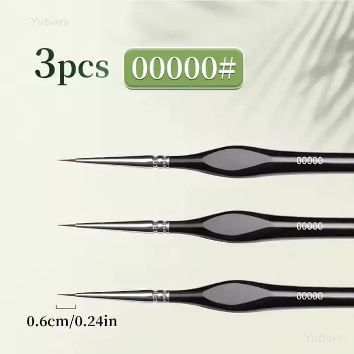 Ensemble de pinceaux professionnels à pointe fine - Pinceaux de détail extra fins en nylon pour pein