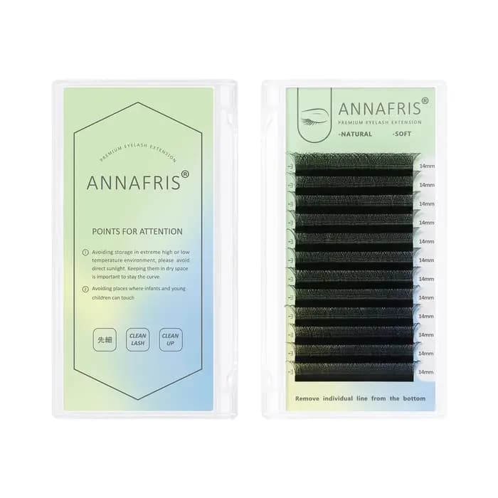 ANNAFRIS W forme Extensions de cils 3D préfabriqué Volume ventilateur W Style YY haute qualité natur