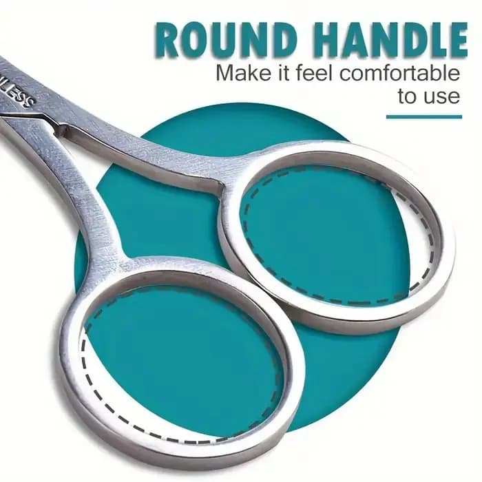 Ciseaux pour Nail Art, maquillage, rasoir pour sourcils et cils, épilateur pour le visage, ciseaux d