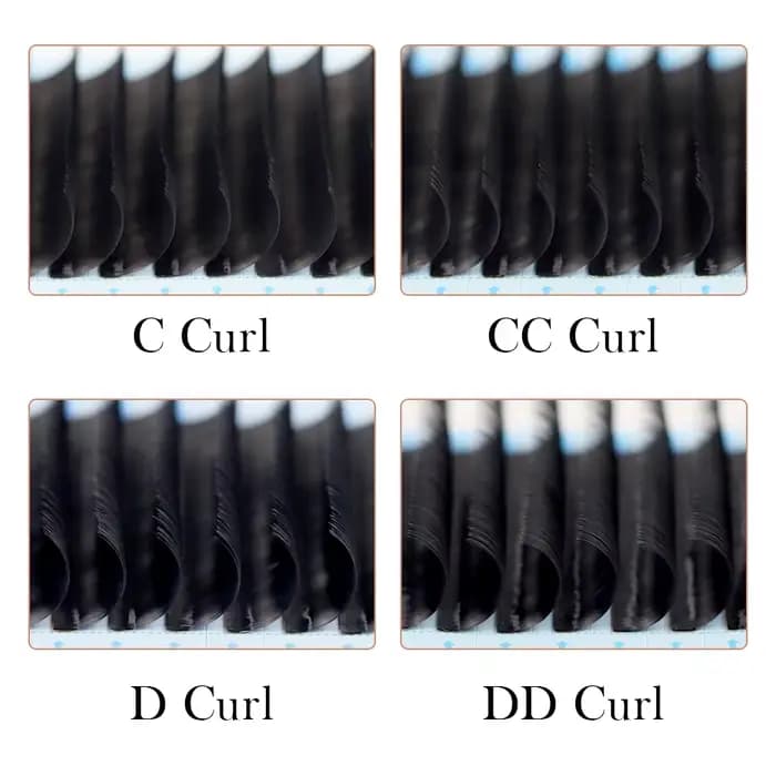 AGUUD-Extensions de Cils Individuels en Faux Vison, 16 Rangées, 16-20mm, 256 Cils en Cachemire Noir,