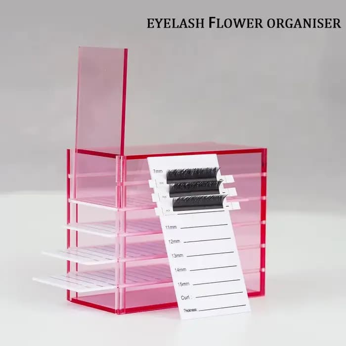 Boîte de rangement pour extensions de cils, porte-palettes en acrylique, outils de maquillage, fourn