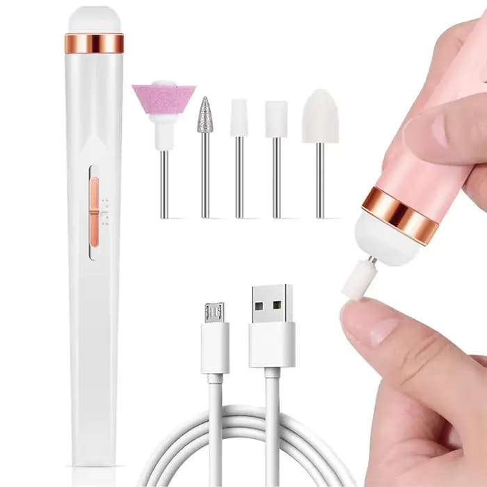 Kit de manucure, ensemble d'ongles électrique avancé 5 en 1, Machine professionnelle d'art des ongle