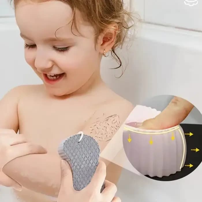 1 pièces éponge douce épurateur de corps bain exfoliant gommage éponge brosse de douche corps peau d