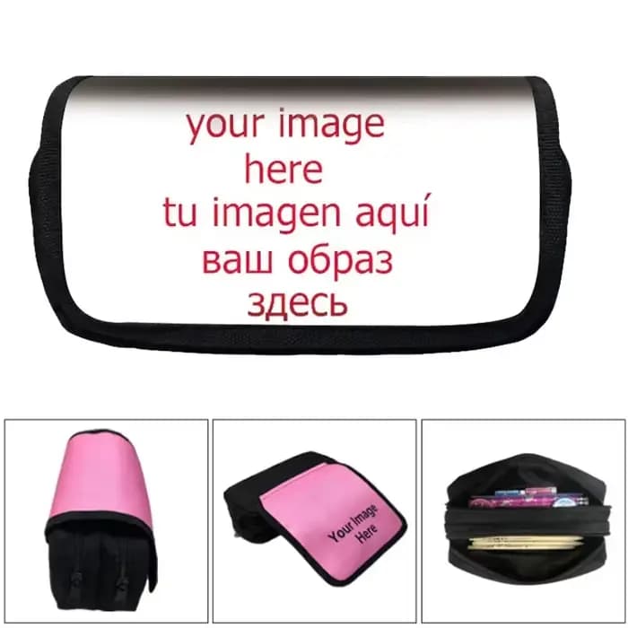 Trousse Cosmétique Personnalisable avec votre Nom et Logo, Fournitures Scolaires pour Adolescents, P