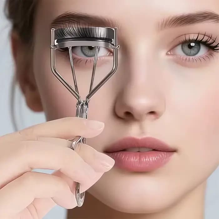 Un recourbe-cils grand angle portable pour femmes et filles, un outil de maquillage pour le visage e