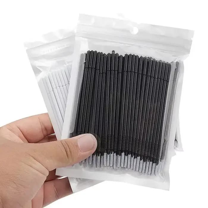 100 pièces jetable spirale Mascara brosse poignée microbrosse applicateur cils brosses Extension de
