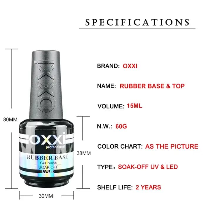 OXXI 15ml Base et couche de finition pour vernis Gel vernis Semi-permanent couche de finition en cao