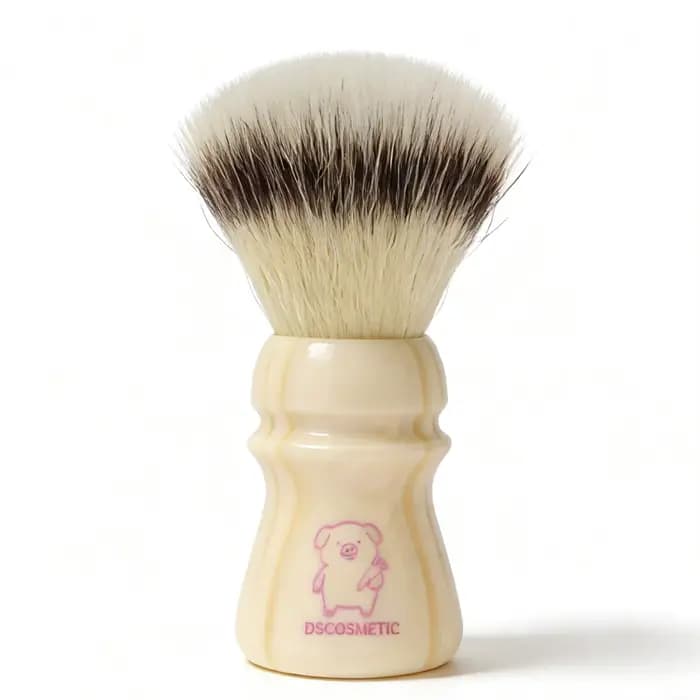 Dscosmetic Pink Piggy CN6 poils synthétiques avec manche en résine pour le rasage humide des hommes