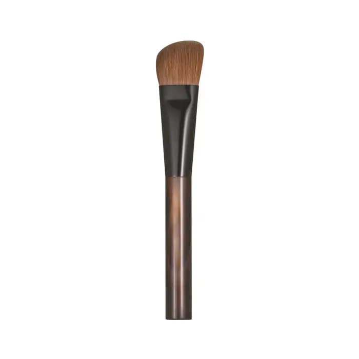 Pinceau de maquillage professionnel fait main, poils de Kolinsky résistants, pinceau plat angulaire