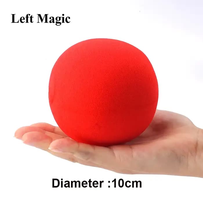 Grande boule d'éponge magique rouge (10cm de diamètre), 1 pièce, tours de magie, balle souple, excel