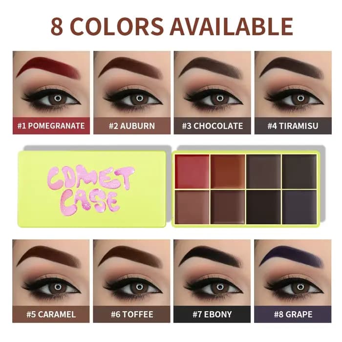 Étui courbe crème pour sourcils, Blush, surligneur, finition mate scintillante, tons d'ombre, cosmét