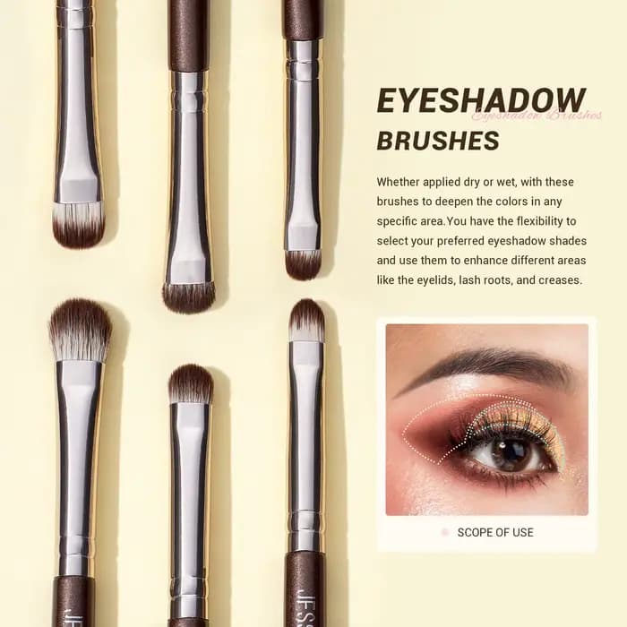 Jessup – ensemble de pinceaux de maquillage pour les yeux, professionnels, 15 pièces, pour fard à pa