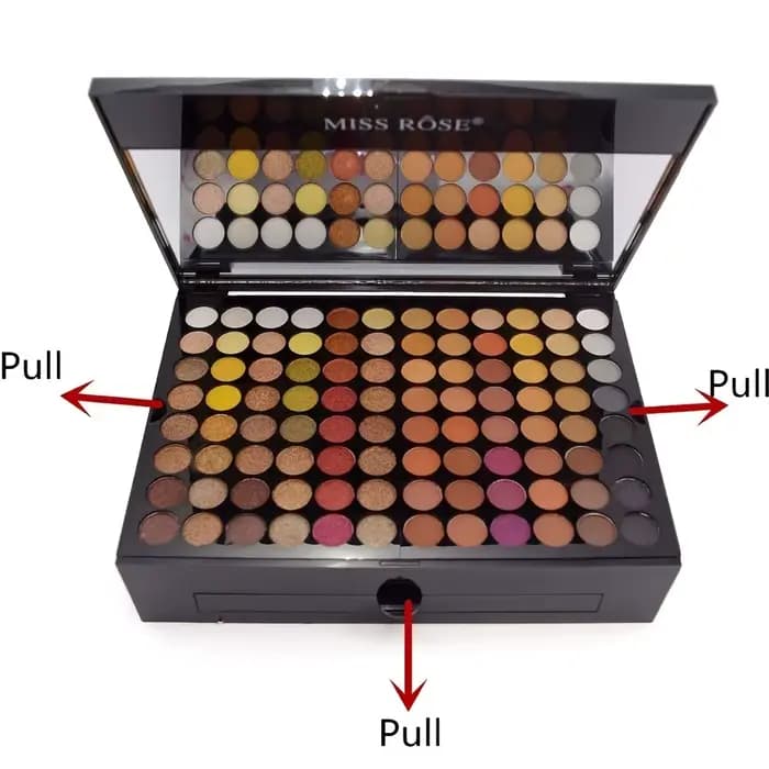 Étui de Piano 180 couleurs, ensemble de fard à joues en poudre pour ombre à paupières, plaque de maq