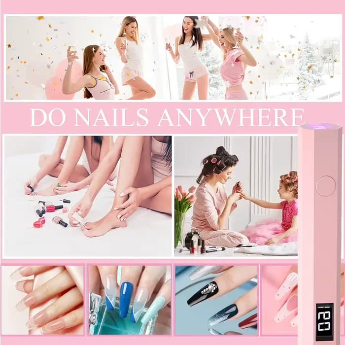 YIKOOLIN pratique lampe sèche-ongles à main UV/LED durcissement des ongles tout le vernis Gel outil