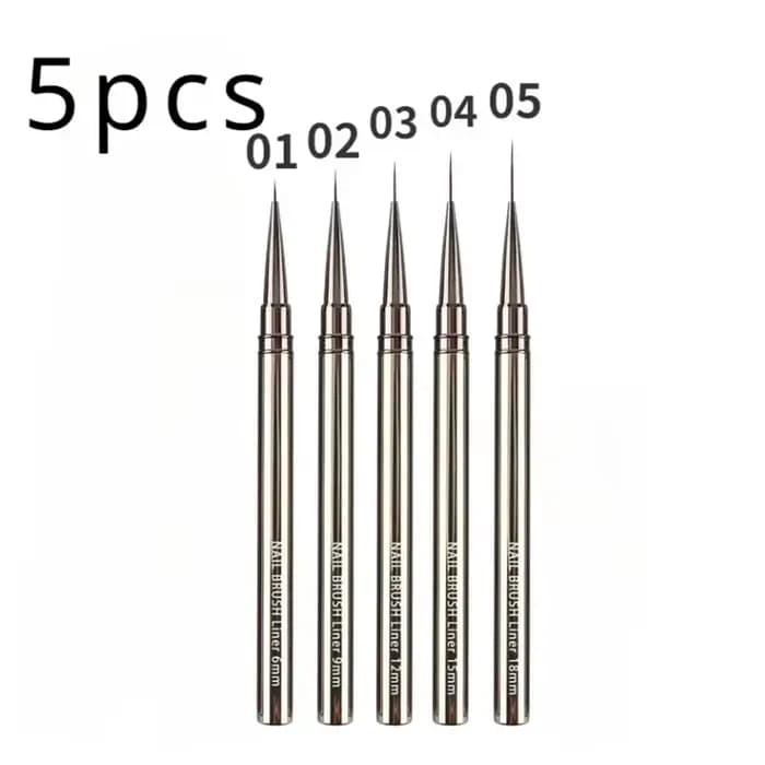 Pinceaux pour revêtement d'ongles, lignes allongées, rayures, dessin, peinture, stylo de conception