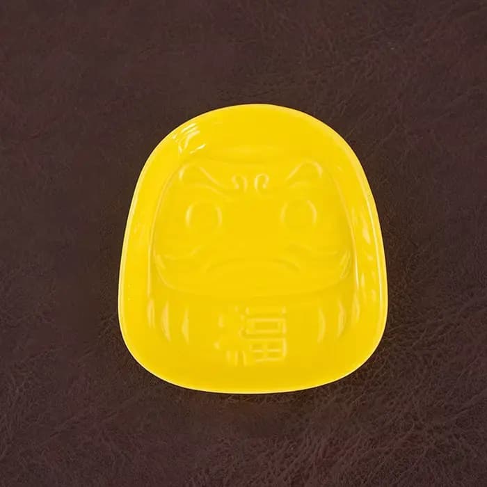 Plat à Sauce Daruma en céramique japonaise, plat d'assaisonnement, petite assiette, plateau d'encens