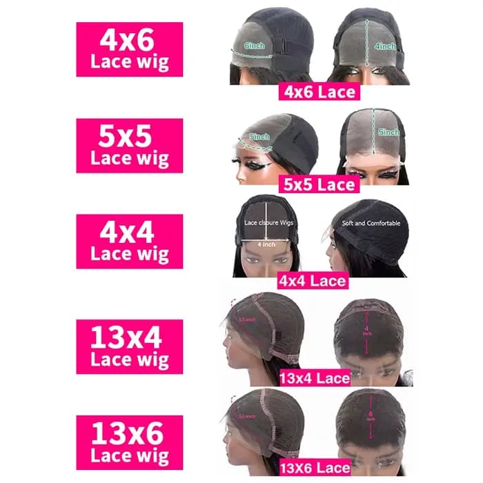 Perruque Lace Front Wig 360 Naturelle, Cheveux Lisses, HD, 13x4, 13x6, 30, 32, 34 Pouces, 5x5, Closu