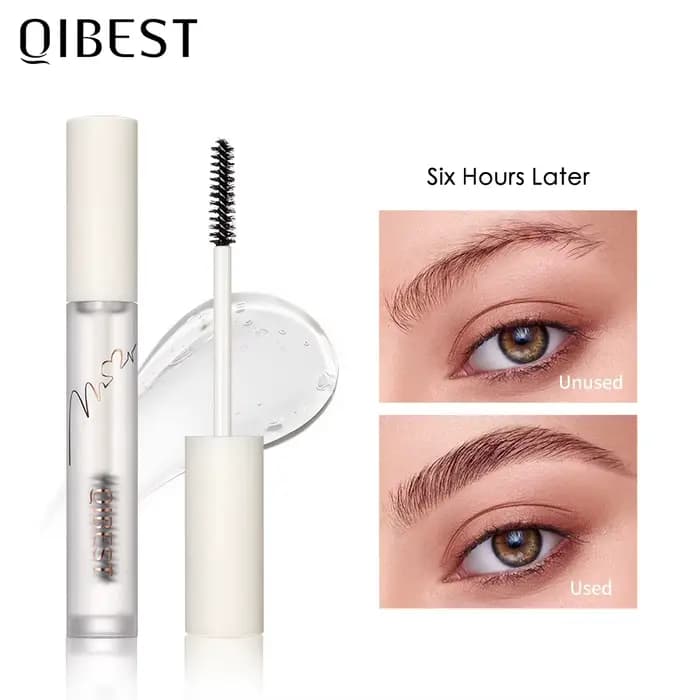 Gel fixateur pour sourcils transparent QIBEST | Manteau à sourcils imperméable et résistant à la t