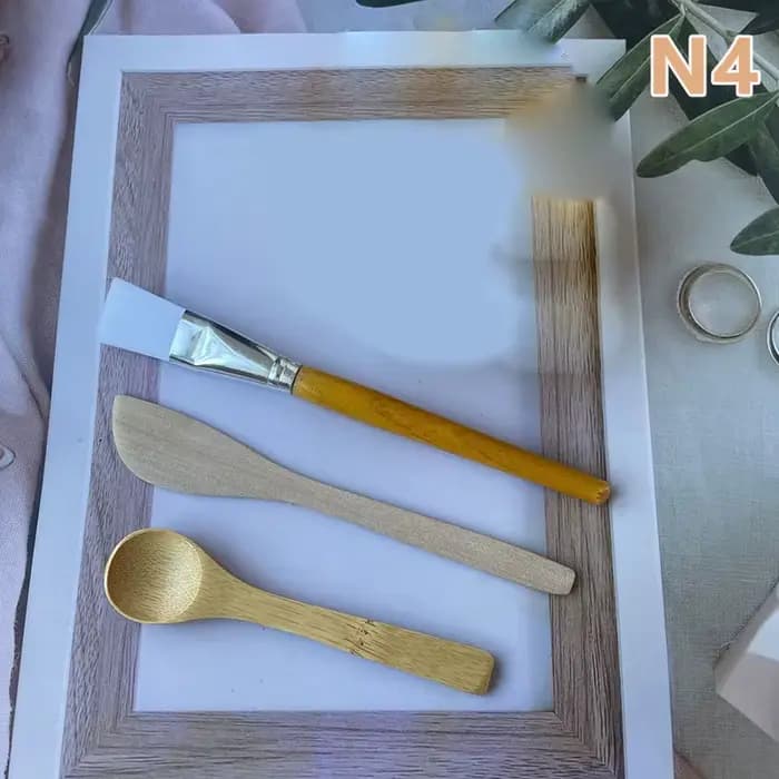 1 ensemble femmes dame bricolage masque Facial Kit masque Facial bol en bambou bâton de mélange cuil