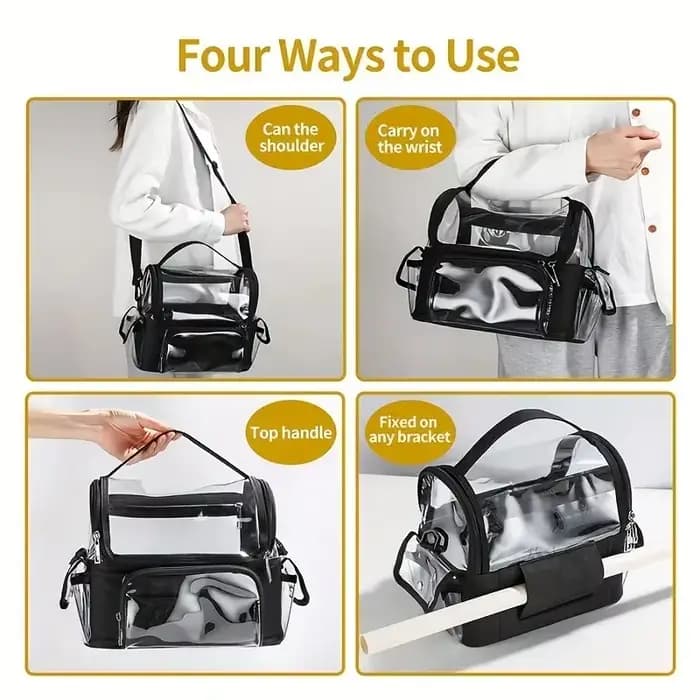 Porte-brosse de maquillage, sac à dos, étui de voyage pour maquilleur, sac de rangement cosmétique t