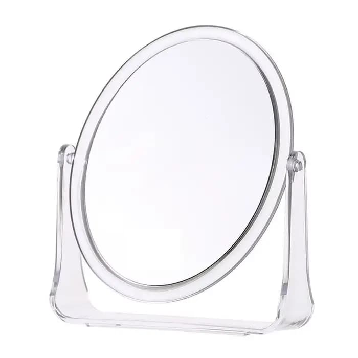 Mode 360 ° Miroir cosmétique rotatif Double face avec support, miroir de beauté haute définition