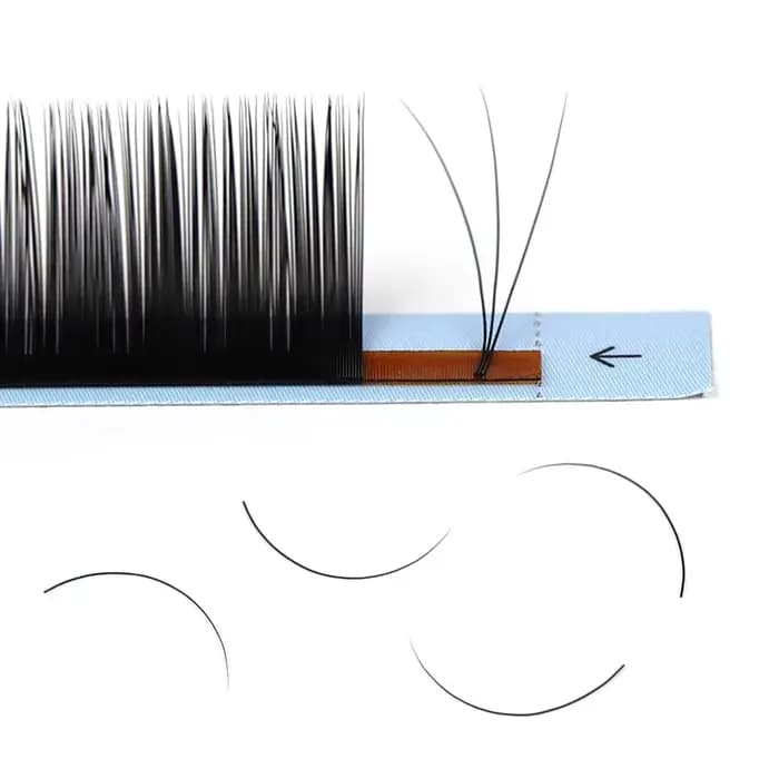 Lashrujade 12 rangées Classic Personal Lash extensions Mascara en soie Soft Natural Cashmere Mascara
