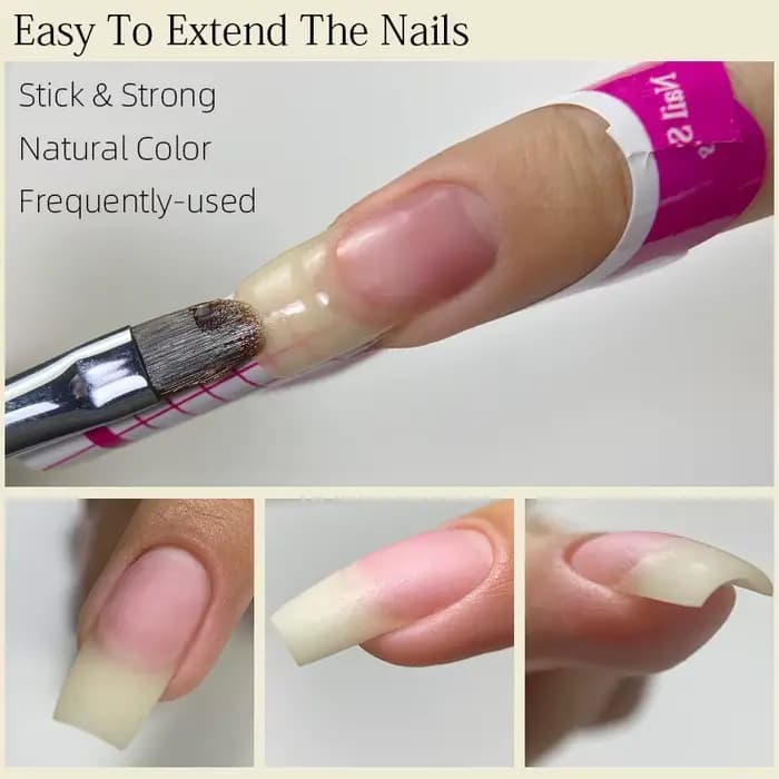 MSHARE 30g aspect naturel Poly ongles acrylique Gel Extensions d'ongles constructeur UV Led Acrylgel