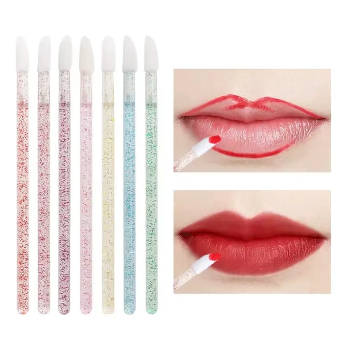 Brosse à lèvres en cristal, applicateur de brillant à lèvres, baguettes, vente en gros pour Kits d'o