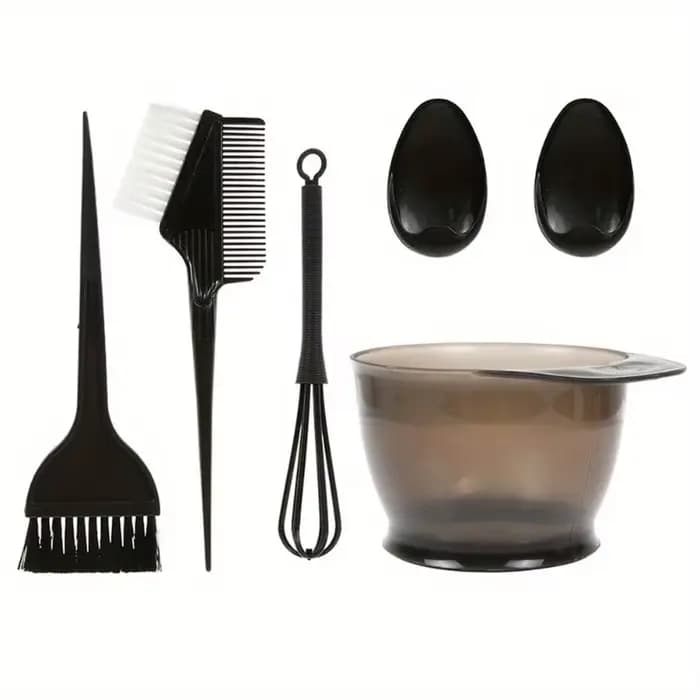 Ensemble de bols de brosse de embaupour cheveux avec bouchons d'oreille, applicateur de coloration,