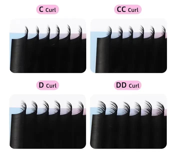 10 étuis Extension de cils individuels 6-20mm faux cils synthétiques en vison cils inférieurs Volume
