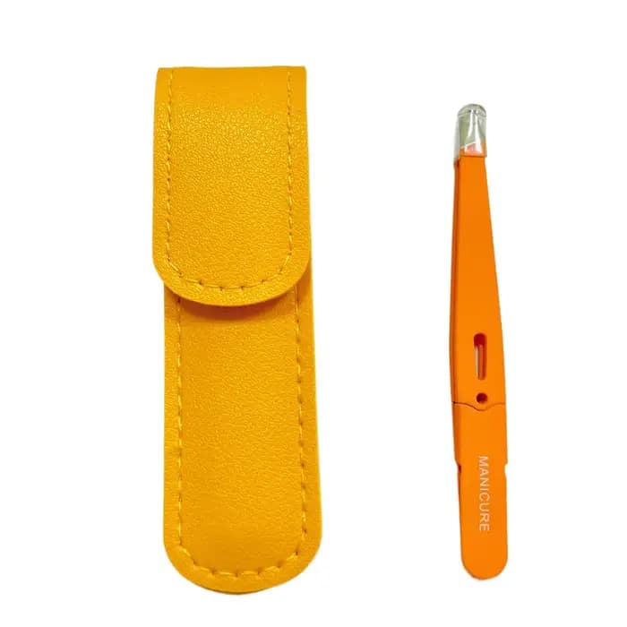 EyeblogugTweezer-Pince à épiler inclinée en acier inoxydable, extracteur de poils fins, pinces à sou