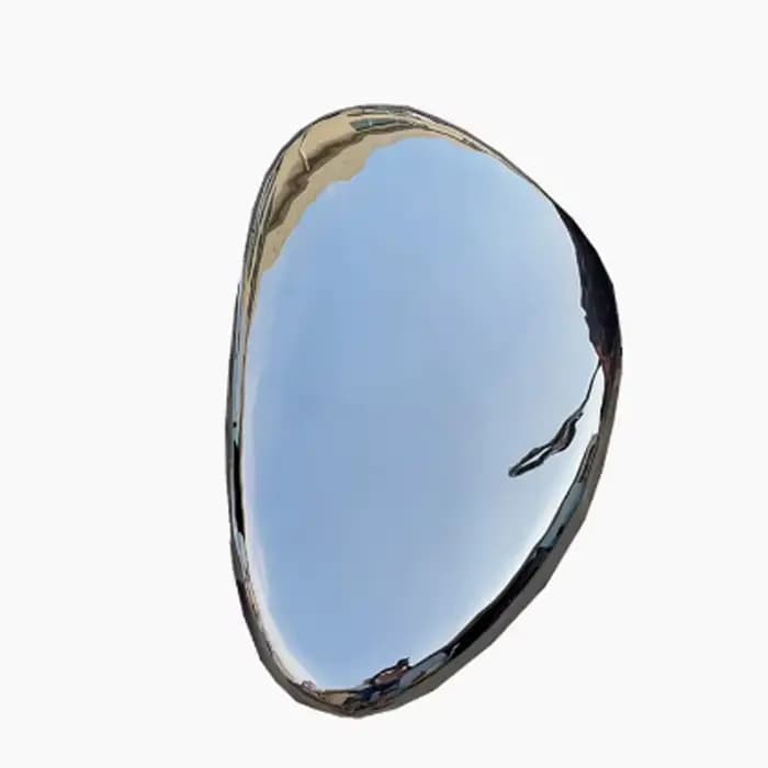Miroir en acier inoxydable avec gouttelettes d'eau, décoration murale illimitée, décoration murale s