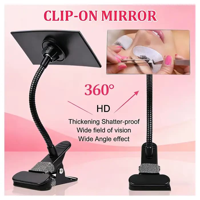 Miroir flexible à clipser pour salon de coiffure