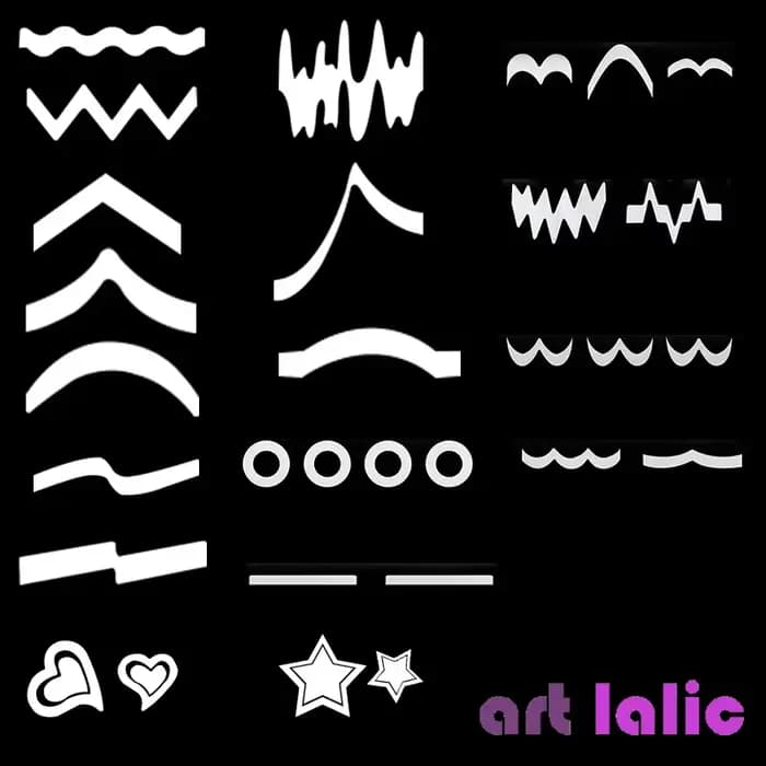 Kit de manucure française pour Nail Art