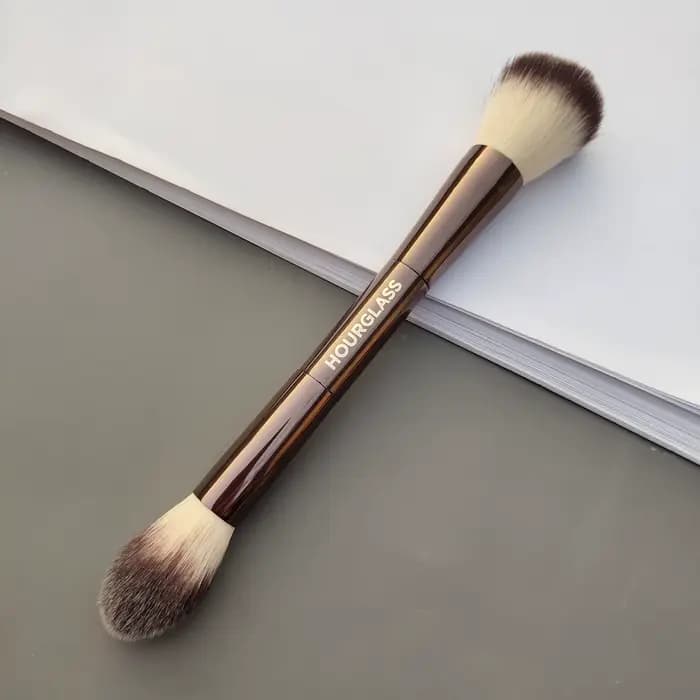Sablier AMBIENT LIGHTING EDIT BRUSH Double extrémité poudre surbrillance Blush bronzant pinceau de maquillage