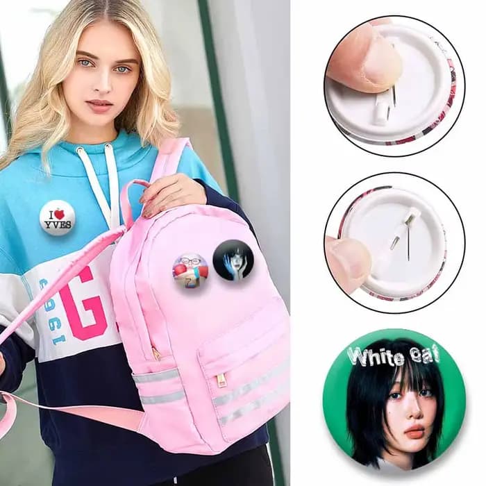 Broche Pop YVES Yyxy LOONA Kawaii, épingles bouton amusantes avec couverture d'album, badges ronds pour vêtements, sacs à dos, chaussures, bijoux de collection, cadeaux