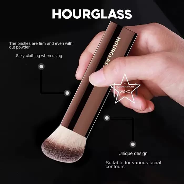 Sablier finition sans couture fond de teint brosse coudée