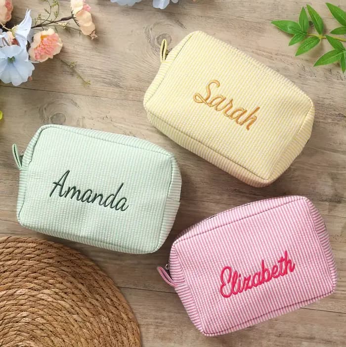 Trousse de maquillage avec nom personnalisé