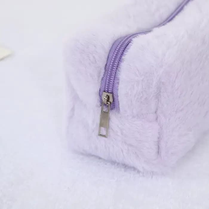 Sac de maquillage en peluche mignon pour femmes