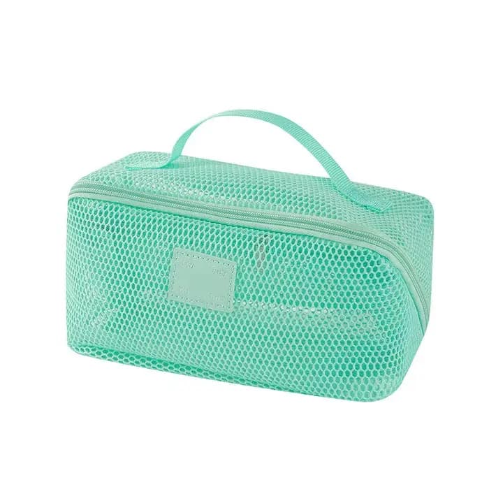 Sac organisateur de maquillage-Kit de toilette de voyage avec étui à cosmétiques zippé pour le rangement de vanité et utilisation Portable