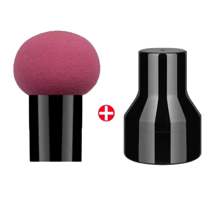 Nouvelle éponge de maquillage en forme de champignon avec boîte de rangement