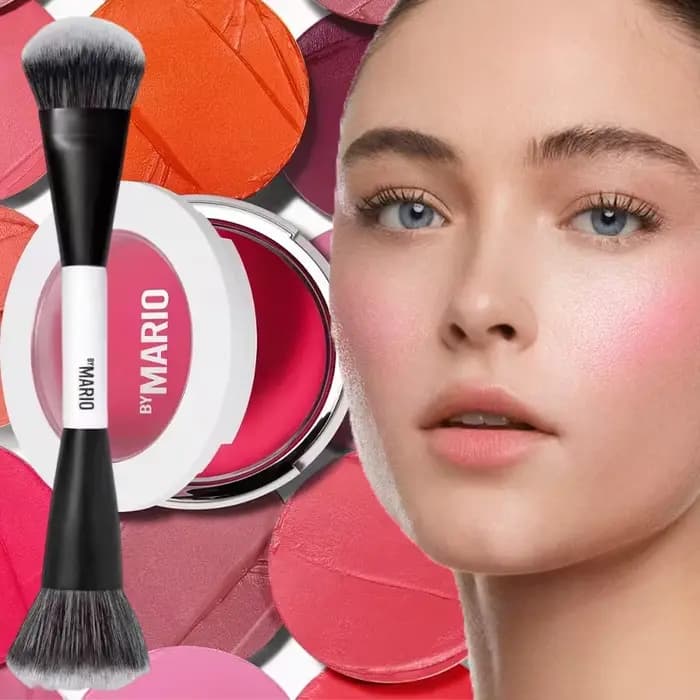 F4 F1 F3 Brush and 5g Mario Single Color Matte Makeup Blushes Palette Cheek Contour Cosmetics Blusher Cream