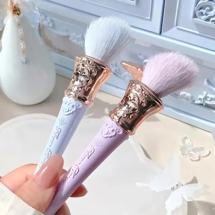 Fleur sait cosmétique Blush brosse laine poudre libre Portable pour joue fond de teint fard à joues moelleux conditionnement outil de maquillage