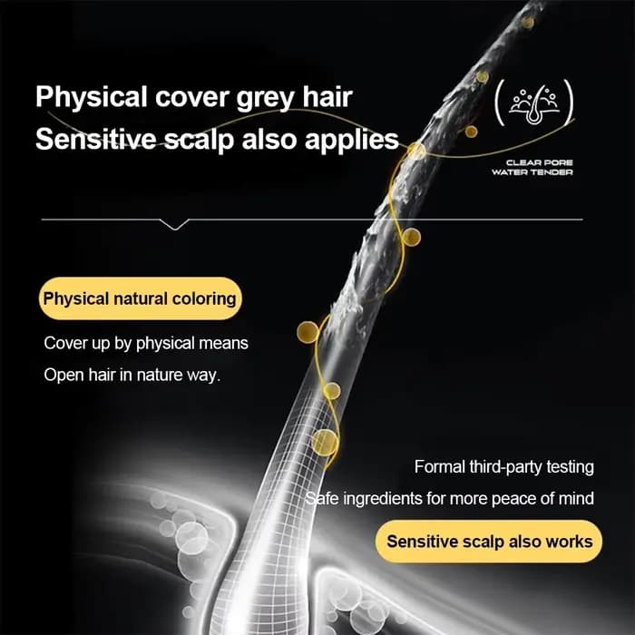 Peigne applicateur de embaupour cheveux