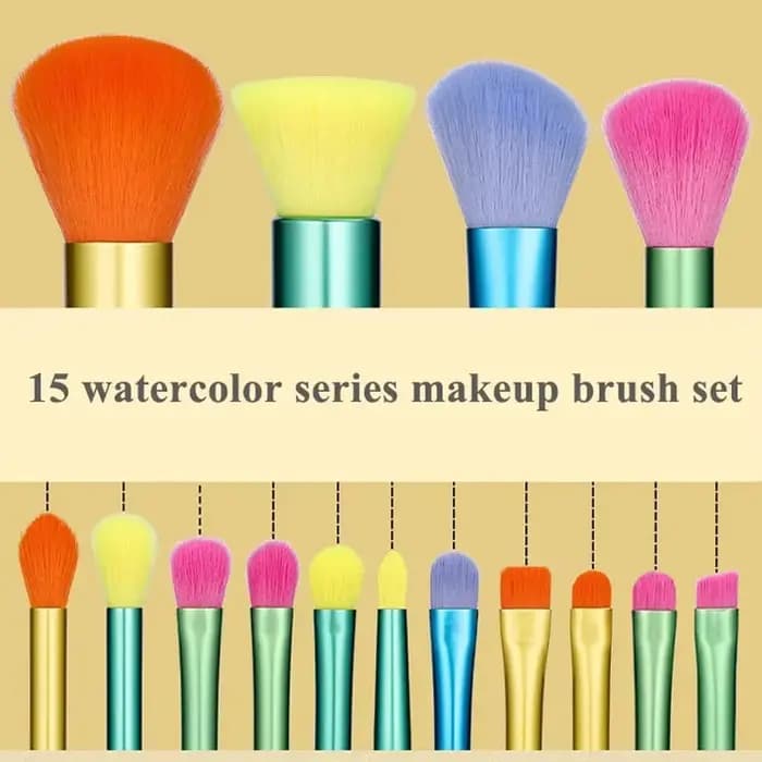 Pinceaux de maquillage 15 pièces ensemble