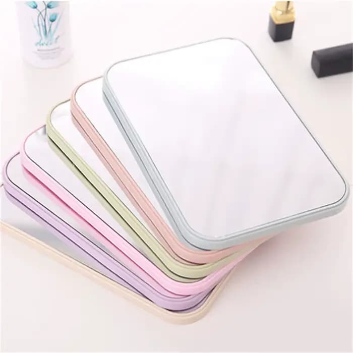 Miroir de maquillage de bureau portable avec support