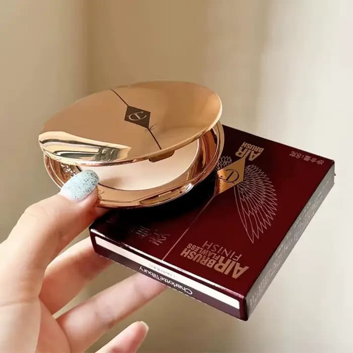 Charlotte Tilbury Set Poudre Compacte Contrôle Sébum Fini Mat Haute Brillance Réparatrice