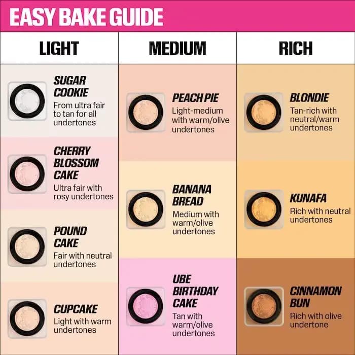 Nouvelle Poudre Libre Fixatrice et de Fixation Huda Easy Bake Sans Parfum